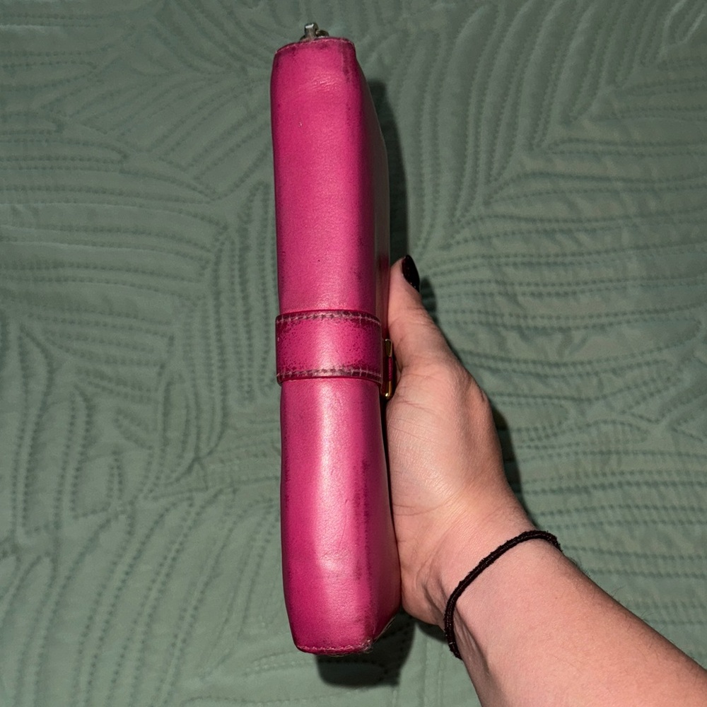 Vintage YSL Magenta Leather Women's Wallet - Picture 2 of 7
